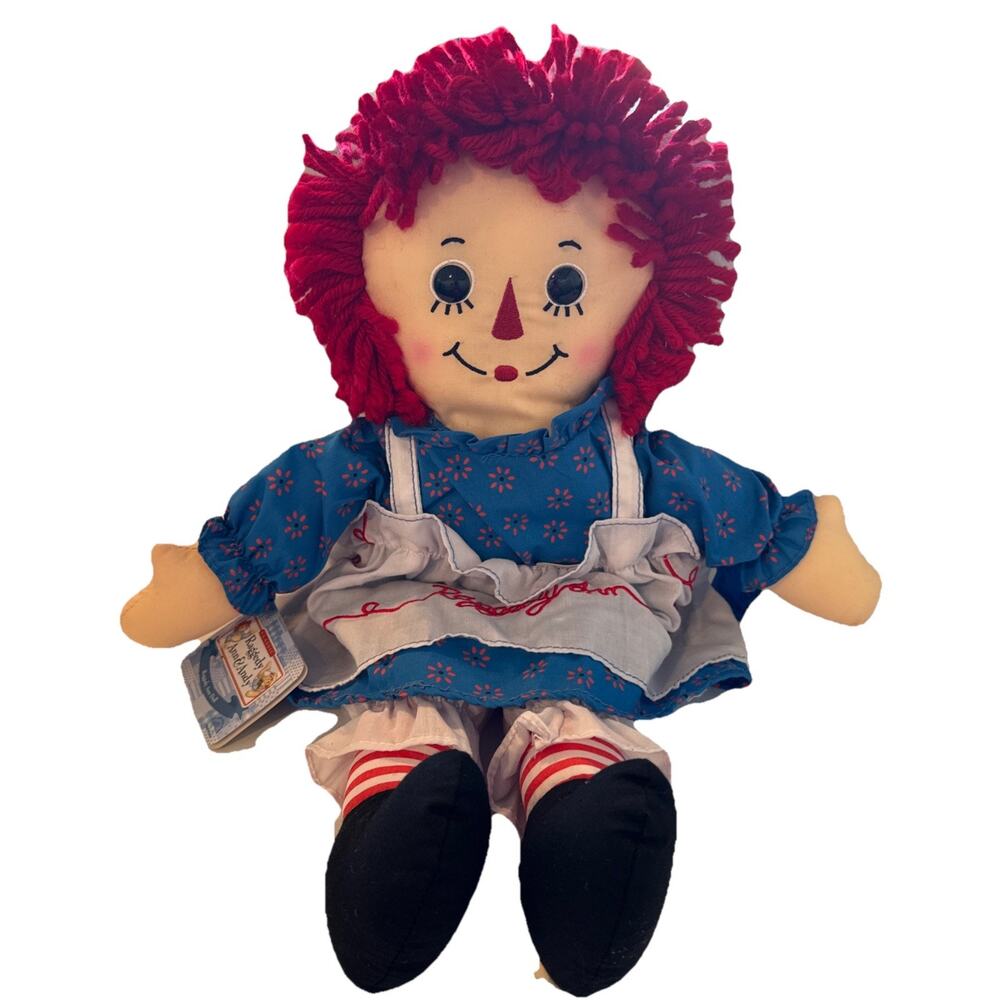 Applause Raggedy Ann Doll 16” Plush Soft Toy Stuffed Animal NOS 2007 Hasbro New